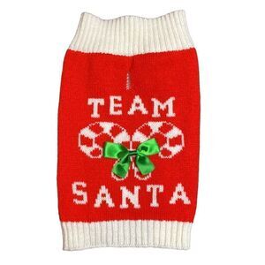 Retro Look Dog Candy Cane Christmas Sweater